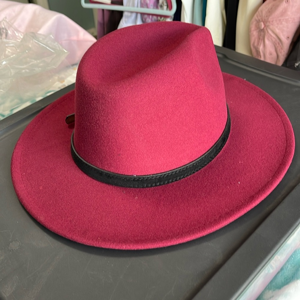 Felt Hat Burgundy